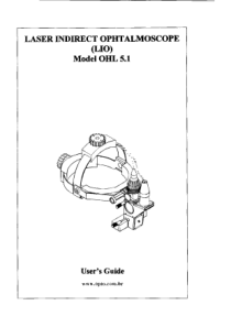 OPTO Laser Indirect Ophthalmoscope - User Guide