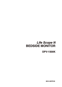 Nihon-Kohden OPV-1500 Beside Monitor - User manual