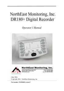 NorthEast DR-180 Digital Reccorder - User manual
