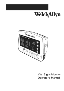 WelchAllyn 52000 Monitor - User manual