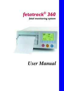Ultrasound Technologies Fetatrack 360 Fetal Monitor - User Manual