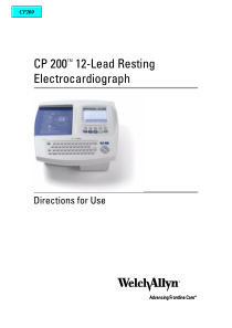 WelchAllyn CP-200 ECG - User manual