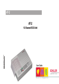 Schiller AT-2 ECG - User manual