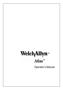 Welch Allyn Atlas Monitor - User manual