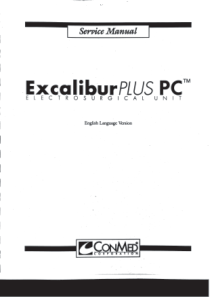Conmed_Excalibur_Plus_PC_ICU_-_Service_Manual