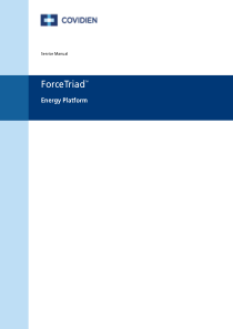 Covidien ForceTriad ESU - Service manual