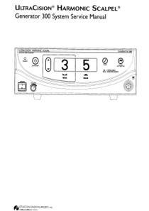 Ethicon_Ultracision_Harmonic_300__-_Service_manual