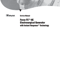 Valleylab_Force_FX-8c_Electrosurgical_Generator_-_Service_manual