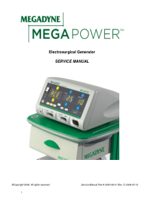 Megadyne Mega Power ESU - Service manual