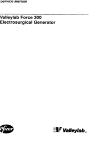 Valleylab_Force_300_Electrosurgical_Generator_-_Service_manual