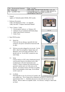Valley Lab SSE2-3 ESU - Test procedure