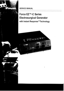 Valleylab_Force_EZ-C_Electrosurgical_Generator_-_Service_manual