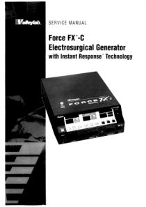 Valleylab Force FX-C ESU - Service manual