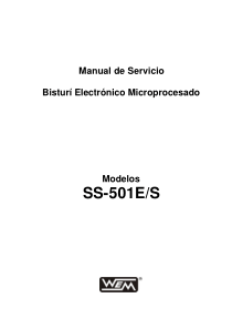WEM SS-501 ESU - Service manual (sp)