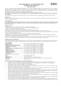 Alsa Alsatom MBI - User manual