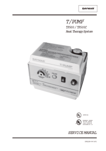 Gaymar TP-500 Heat Therapy - Service manual