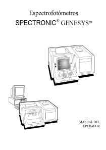 Spectronic Genesys Spectrometer - User manual (spanish)