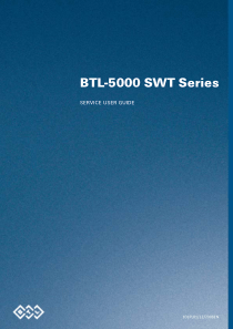 BTL 5000 Shockwave - Service manual 