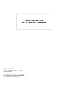 GymnaUniphy Phyaction 740,790 - Service manual
