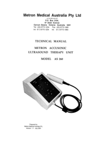 Metron_AS-260_Ultrasound_Therapy_Unit_-_Service_manual