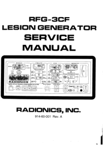 Radionics_RFG-3CF_Lesion_Generator_-_Service_manual