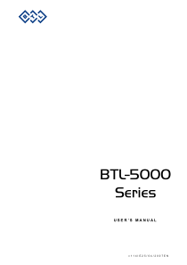 BTL 5000 - User manual