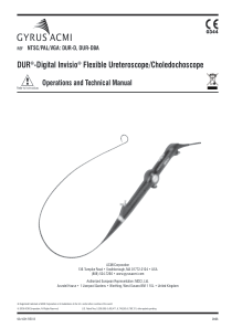 ACMI DUR Invisio Ureteroscope - User and service manual