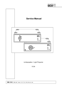 Wolf Light Projector 5124 - Service manual (en,de)