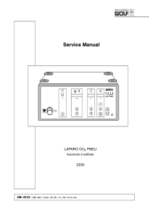 Wolf Insufflator Laparo CO2 -Service manual (en,de)