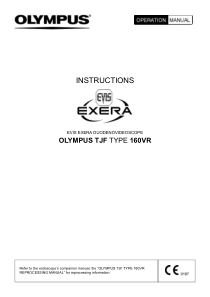 Olympus TJF Duodenovideoscope - Instructions