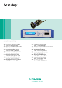 Aesculap PV440 Camera System - User manual