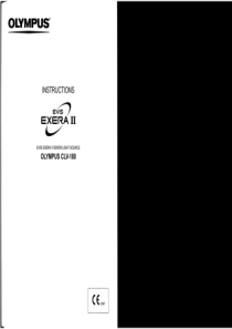 Olympus CLV-180 Evis Exera II Xenon Light Source - Users guide