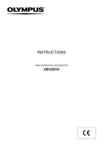 Olympus OEV-261 Monitor - Instructions