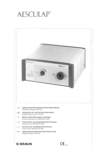Aesculap Light Source OP 930 - User manual