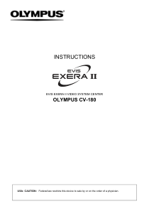 Olympus CV-180 Video System - User manual