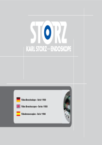 Storz Fiberoptic Video Bronchoscope - User manual (en,de,es)