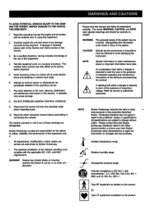 Storz 988 Camera Control Unit - User manual