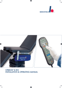 Berchtold Operon B-810 - Installation and user manual