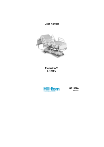 Hill-Rom Evolution Bed - User manual