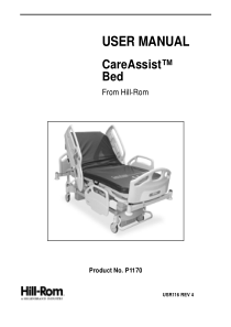 Hill-Rom Care Assist Bed - User manual