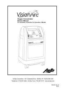 VisionAire 2,3 Concentrator - Service manual