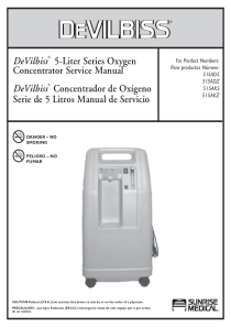 DeVilbiss 515A Oxygen Concentrator - Service manual