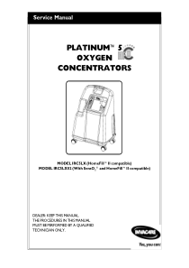 Invacaire Platinum 5 Oxygen Concentrator - Service manual