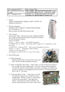 Puritan Bennett Companion Mobile Liquid Oxygen System - Test procedures