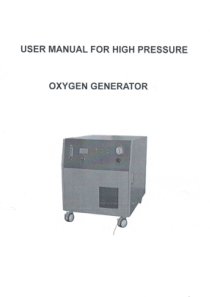 Lonfian Scitech Jay Oxygen Concentrator - User and service manual