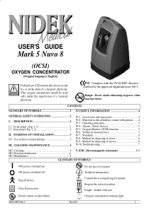 Nidek Mark 5 Nuvo 8 Concentrator - User manual