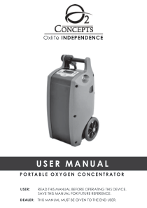 Oxlife O2 Concept Oxygen Concentrator - User manual