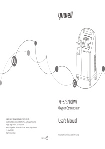 Yuwell 7F Oxygen Concentrator - User manual