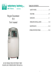 AMG 7F-5 Concentrator - User manual