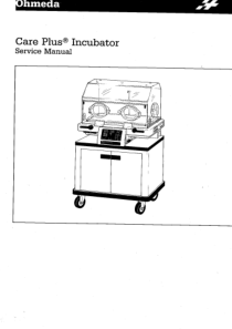 Datex Ohmeda Care Plus Incubator - Service manual